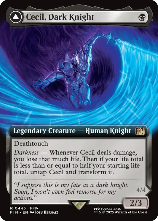 Cecil, Dark Knight // Cecil, Redeemed Paladin (Extended Art) [FINAL FANTASY] [Foil]