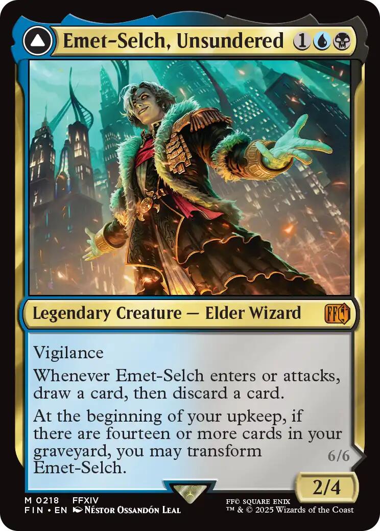 Emet-Selch, Unsundered // Hades, Sorcerer of Eld [FINAL FANTASY] [Foil]