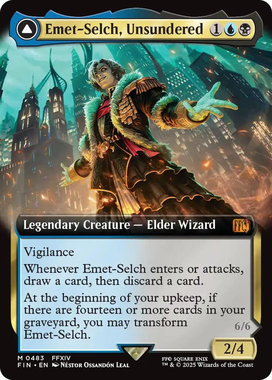 Emet-Selch, Unsundered // Hades, Sorcerer of Eld (Extended Art) [FINAL FANTASY] [Foil]