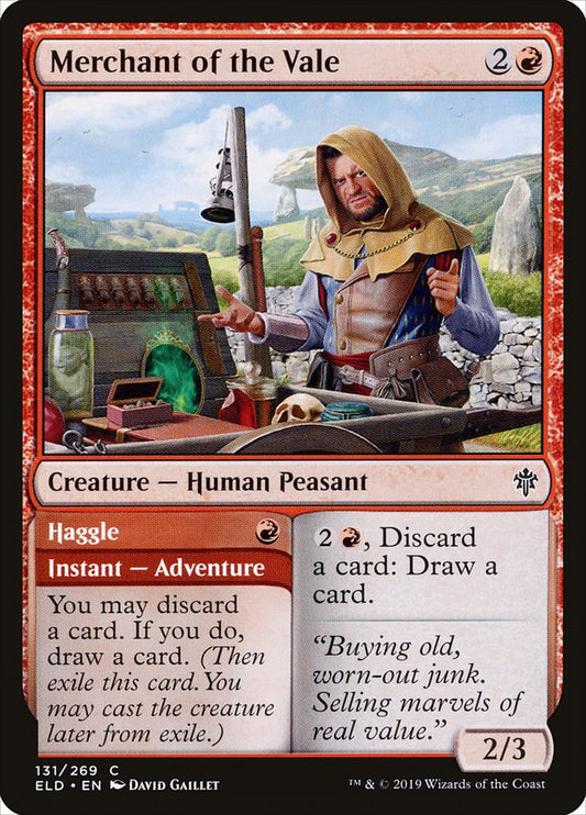 Merchant of the Vale // Haggle [Throne of Eldraine] [Foil]