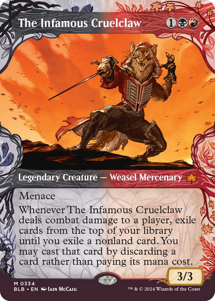 The Infamous Cruelclaw (Showcase) [Bloomburrow] [Foil]
