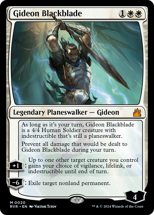 Gideon Blackblade [Ravnica Remastered] [Foil]