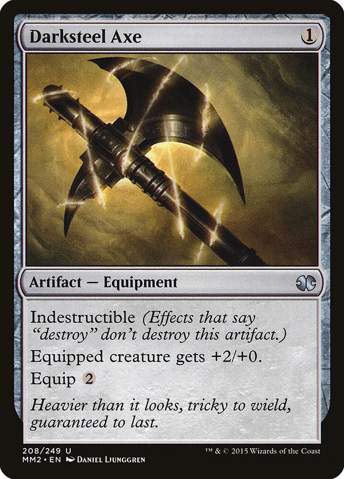 Darksteel Axe [Modern Masters 2015] [Foil]
