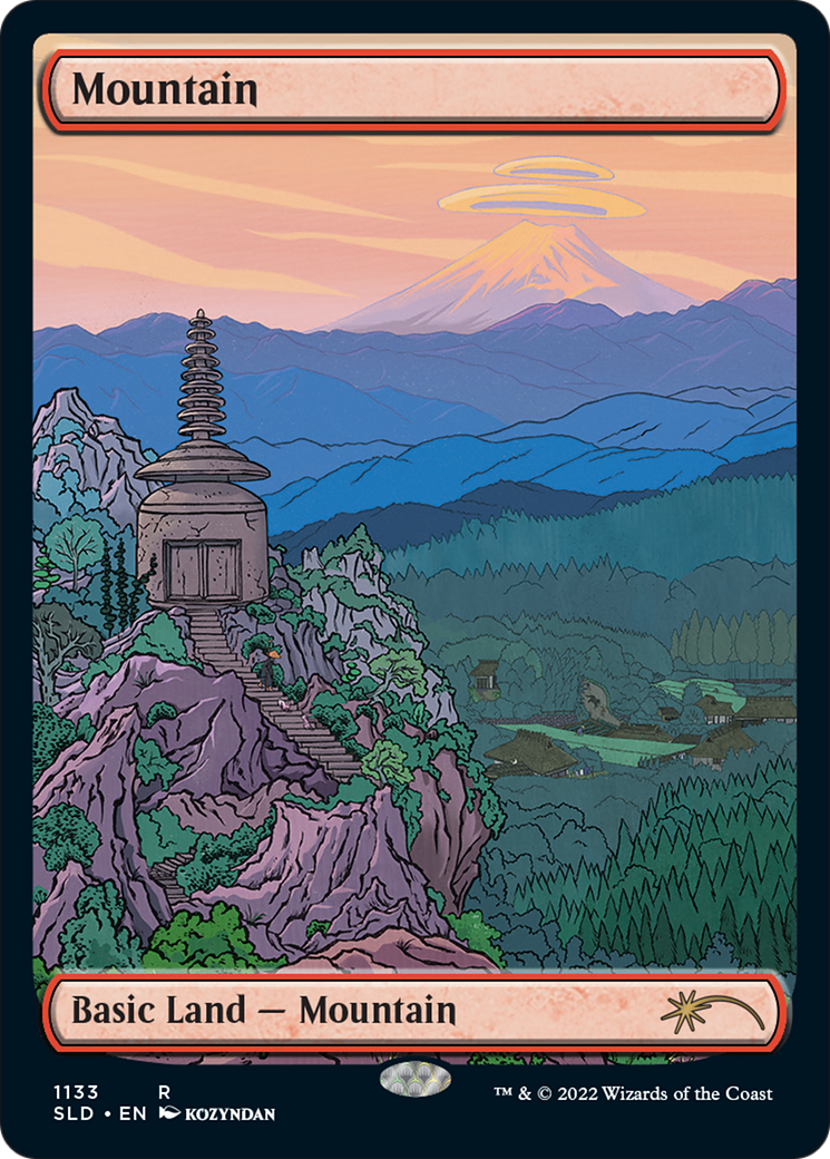Mountain (1133) (Full-Art) [Secret Lair Drop Series] [Foil]