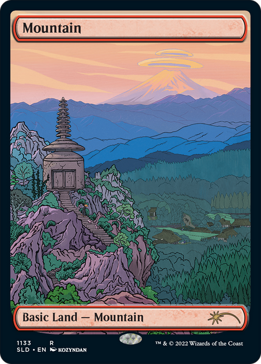 Mountain (1133) (Full-Art) [Secret Lair Drop Series] [Foil]