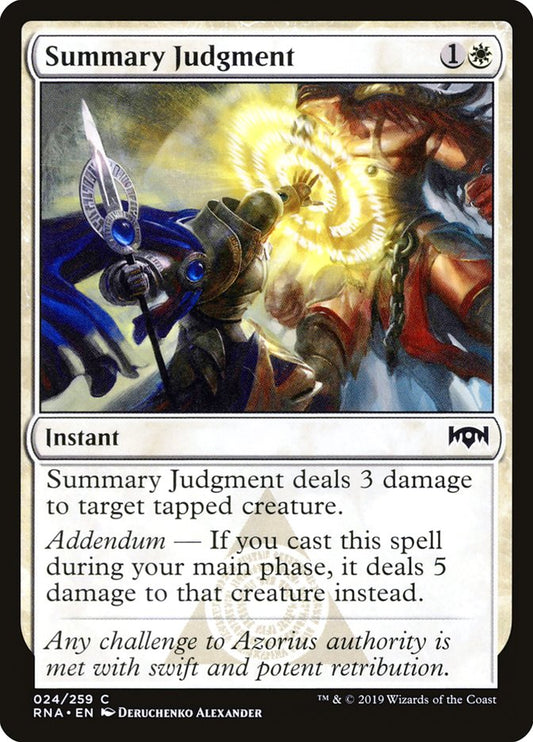 Summary Judgment [Ravnica Allegiance] [Foil]