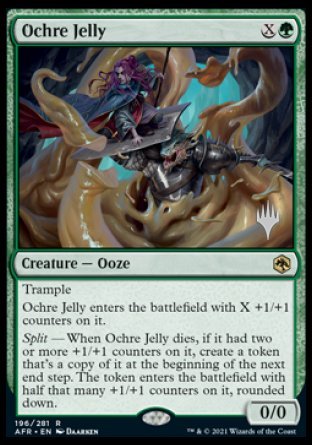 Ochre Jelly (Promo Pack) [Dungeons & Dragons: Adventures in the Forgotten Realms Promos] [Foil]
