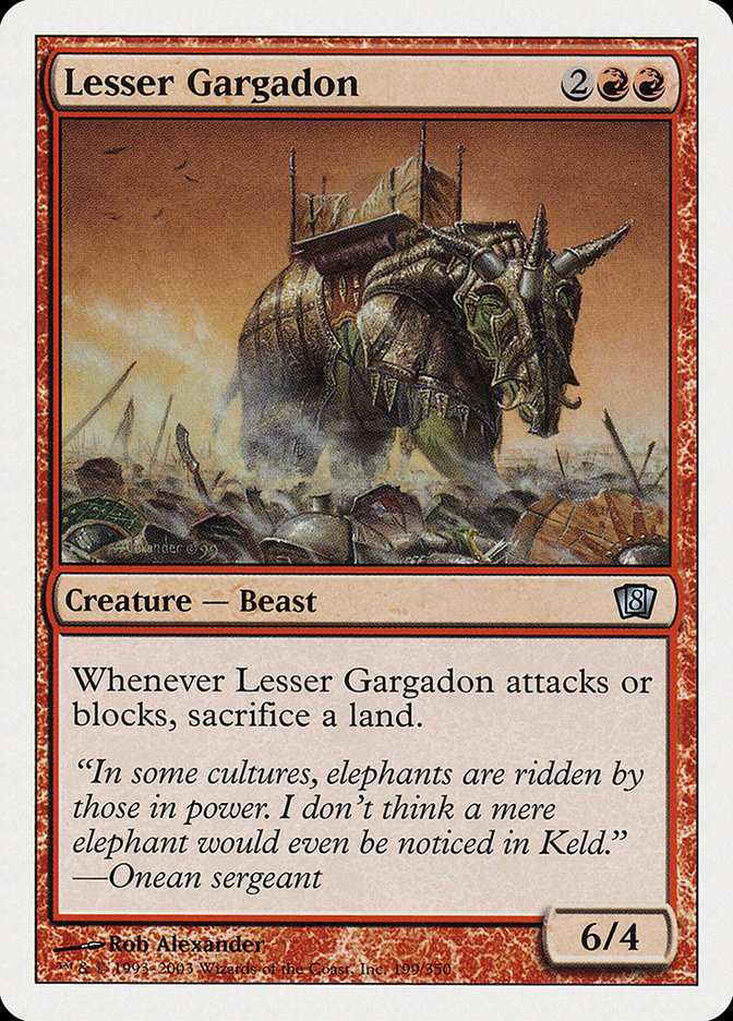 Lesser Gargadon [Eighth Edition] [Foil]