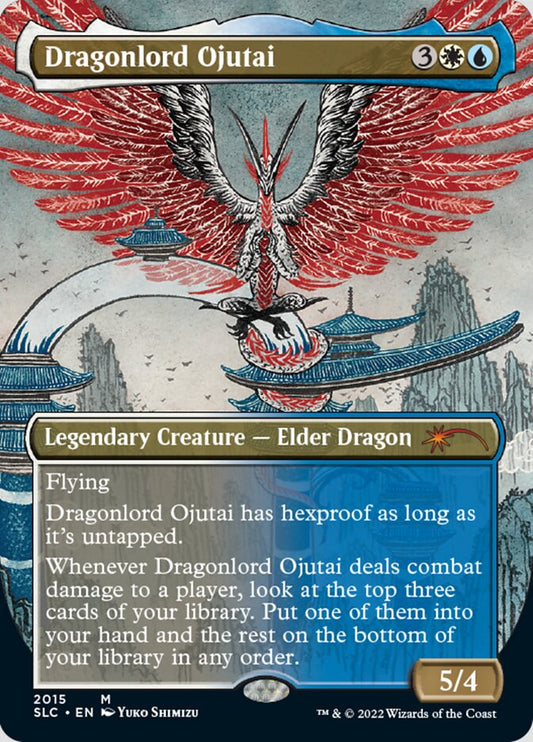 Dragonlord Ojutai (Borderless) [Secret Lair Countdown Kit] [Foil]