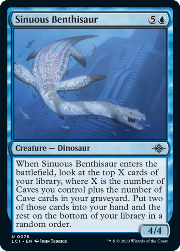 Sinuous Benthisaur [The Lost Caverns of Ixalan] [Foil]