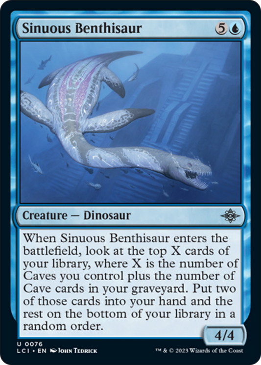 Sinuous Benthisaur [The Lost Caverns of Ixalan] [Foil]
