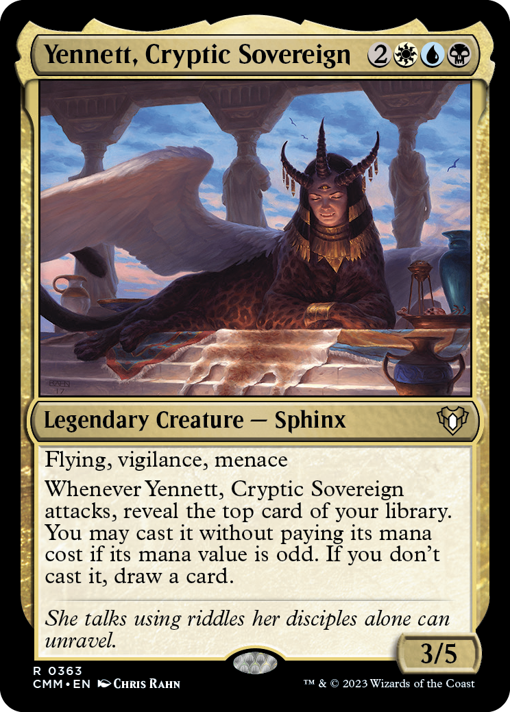 Yennett, Cryptic Sovereign [Commander Masters] [Foil]