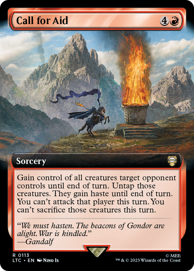 Call for Aid (Extended Art) [The Lord of the Rings: Tales of Middle-Earth Commander] [Foil]