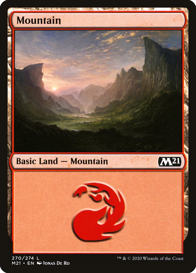 Mountain (270) [Core Set 2021] [Foil]