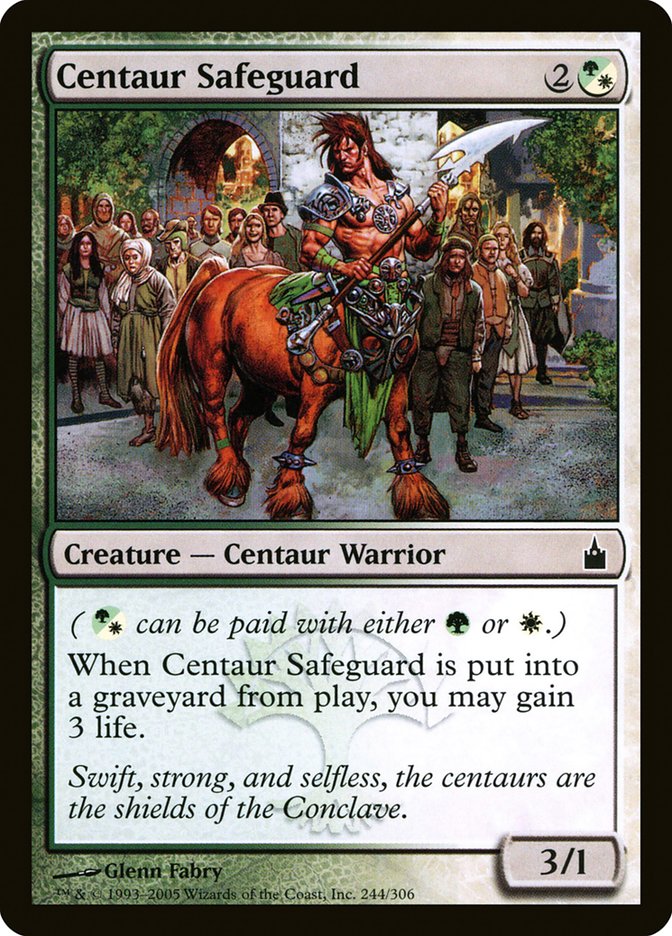 Centaur Safeguard [Ravnica: City of Guilds] [Foil]