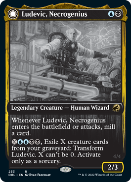 Ludevic, Necrogenius // Olag, Ludevic's Hubris [Innistrad: Double Feature] [Foil]