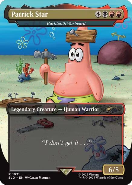 Patrick Star - Barktooth Warbeard [Secret Lair Drop Series] [Foil]