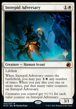Intrepid Adversary (Promo Pack) [Innistrad: Midnight Hunt Promos] [Foil]