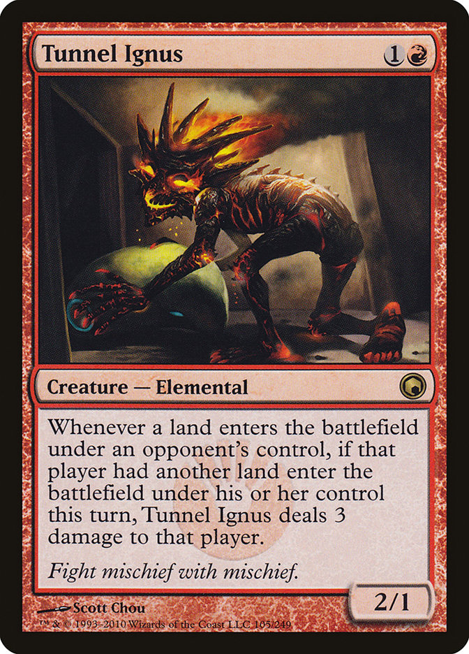 Tunnel Ignus [Scars of Mirrodin] [Foil]