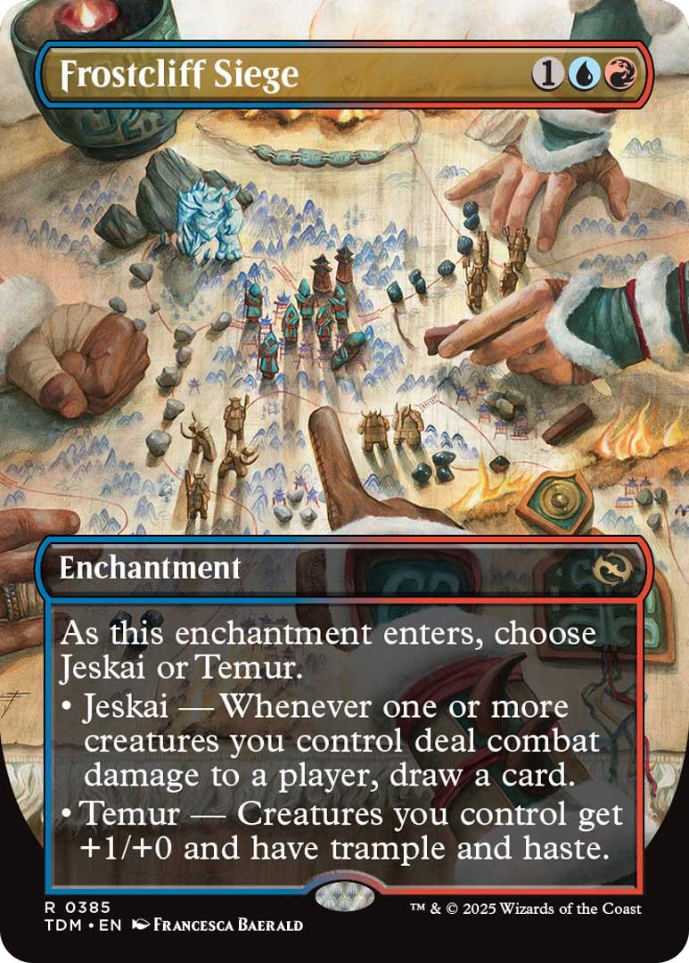Frostcliff Siege (Borderless) [Tarkir: Dragonstorm] [Foil]