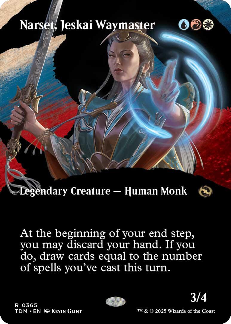 Narset, Jeskai Waymaster (Borderless) [Tarkir: Dragonstorm] [Foil]