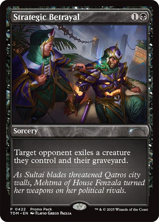 Strategic Betrayal [Tarkir: Dragonstorm Promos] [Foil]