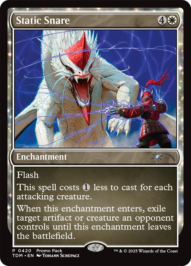 Static Snare [Tarkir: Dragonstorm Promos] [Foil]