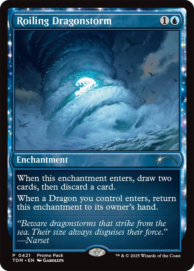 Roiling Dragonstorm [Tarkir: Dragonstorm Promos] [Foil]