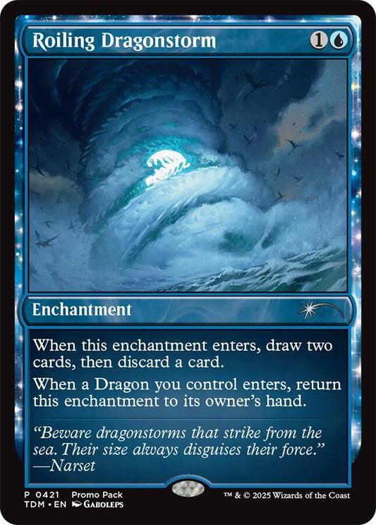 Roiling Dragonstorm [Tarkir: Dragonstorm Promos] [Foil]