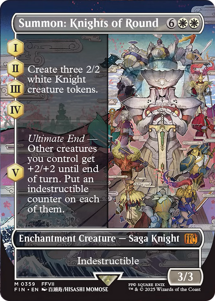Summon: Knights of Round (Borderless) [FINAL FANTASY] [Foil]