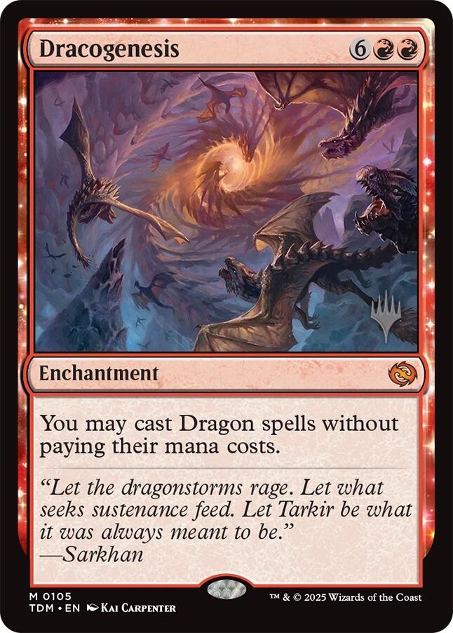 Dracogenesis [Tarkir: Dragonstorm Promos] [Foil]