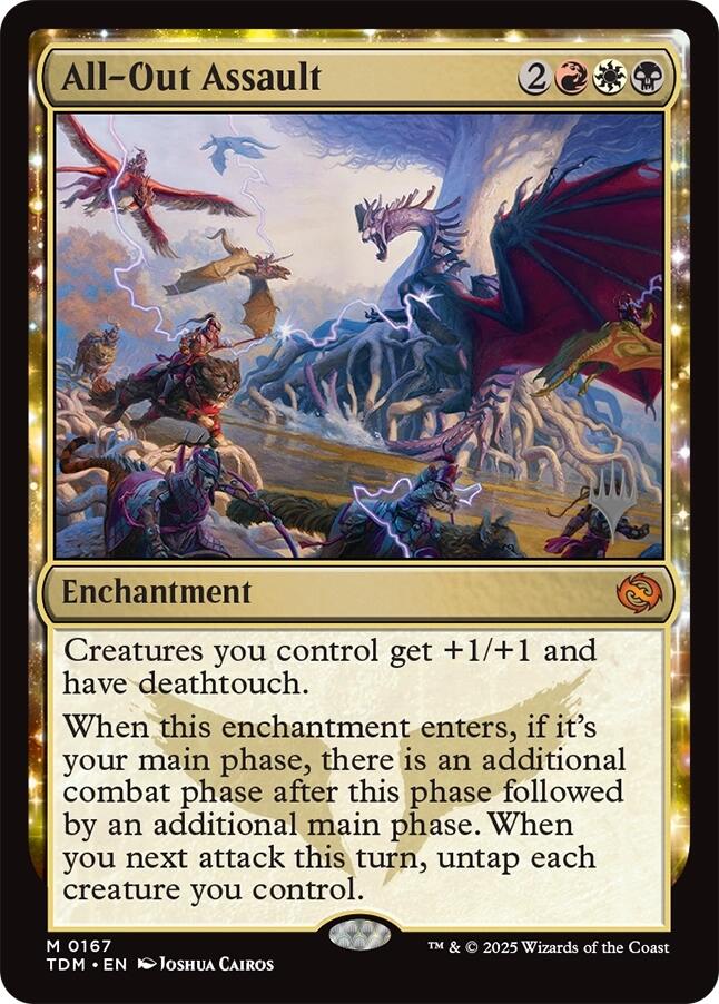 All-Out Assault [Tarkir: Dragonstorm Promos] [Foil]