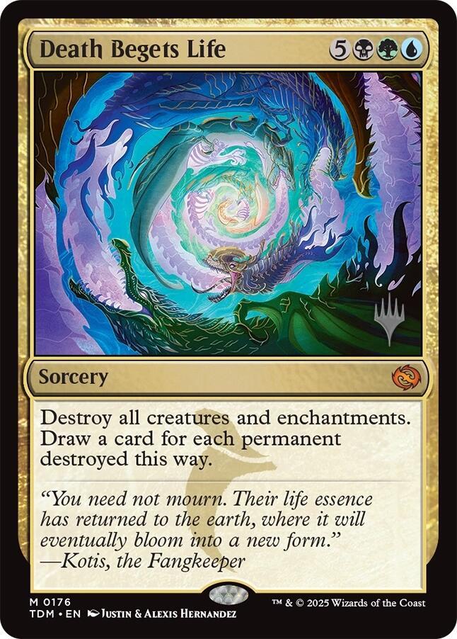 Death Begets Life [Tarkir: Dragonstorm Promos] [Foil]