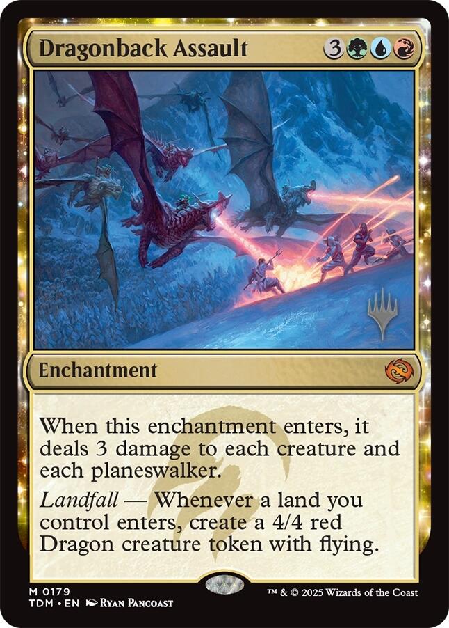 Dragonback Assault [Tarkir: Dragonstorm Promos] [Foil]