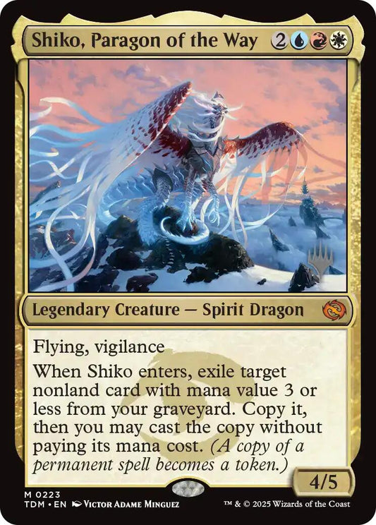 Shiko, Paragon of the Way [Tarkir: Dragonstorm Promos] [Foil]