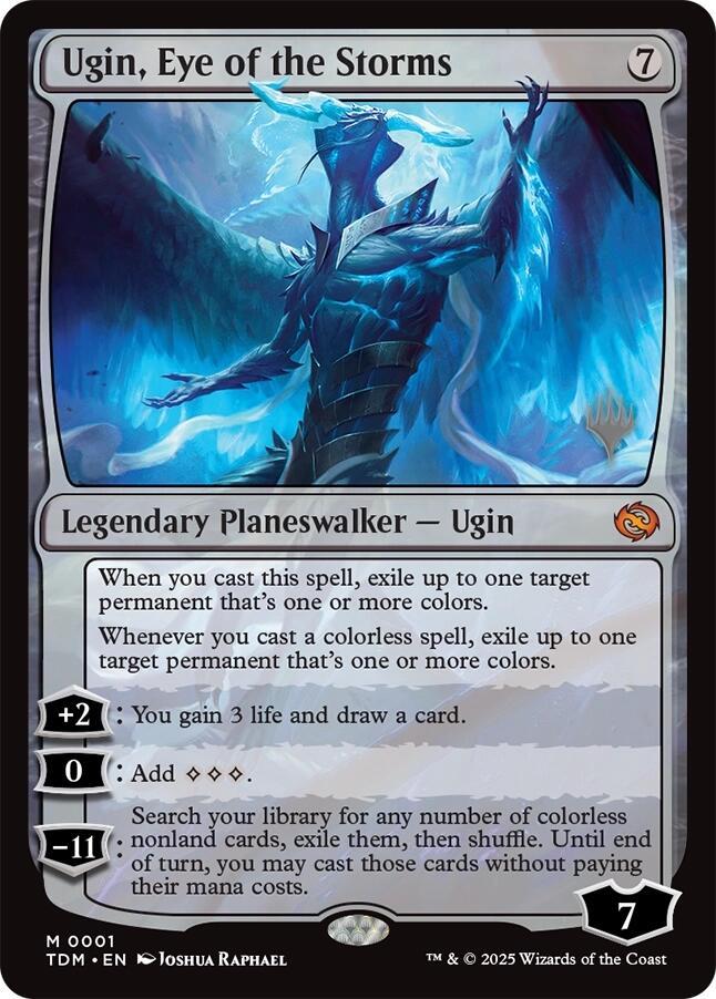 Ugin, Eye of the Storms [Tarkir: Dragonstorm Promos] [Foil]