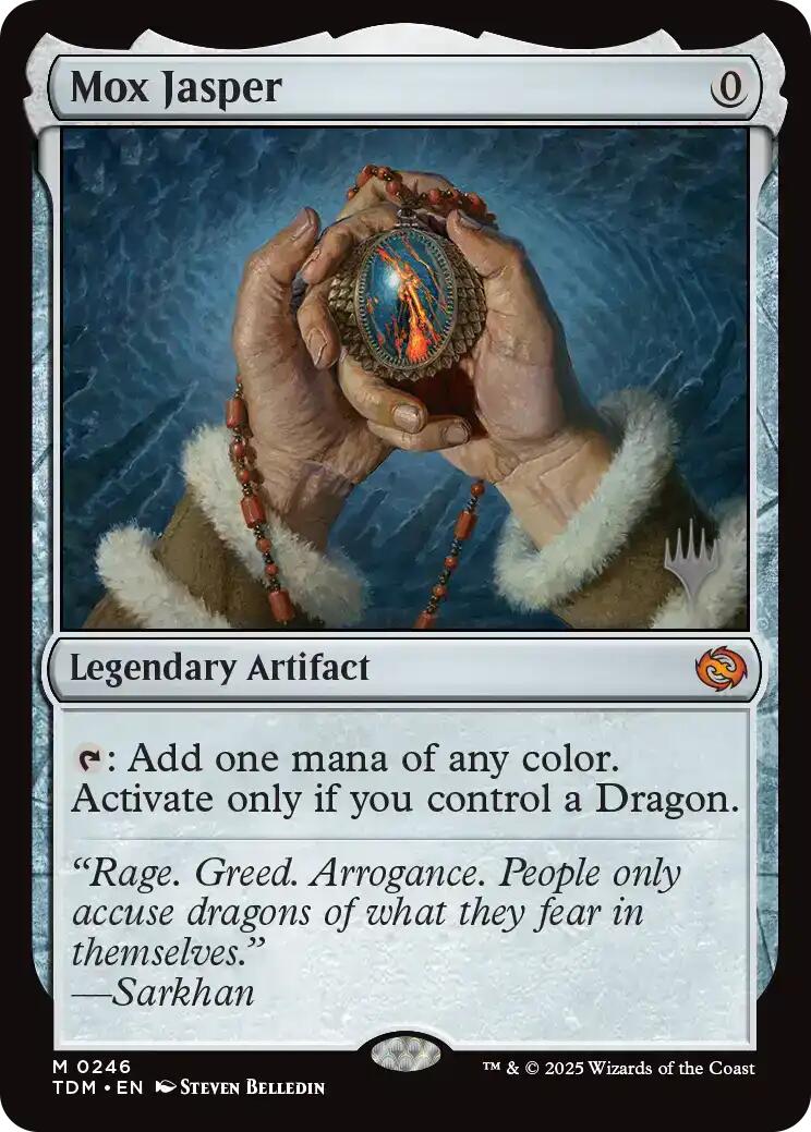Mox Jasper [Tarkir: Dragonstorm Promos] [Foil]