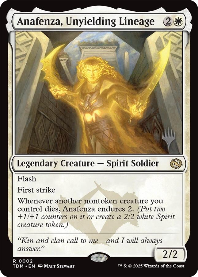 Anafenza, Unyielding Lineage [Tarkir: Dragonstorm Promos] [Foil]