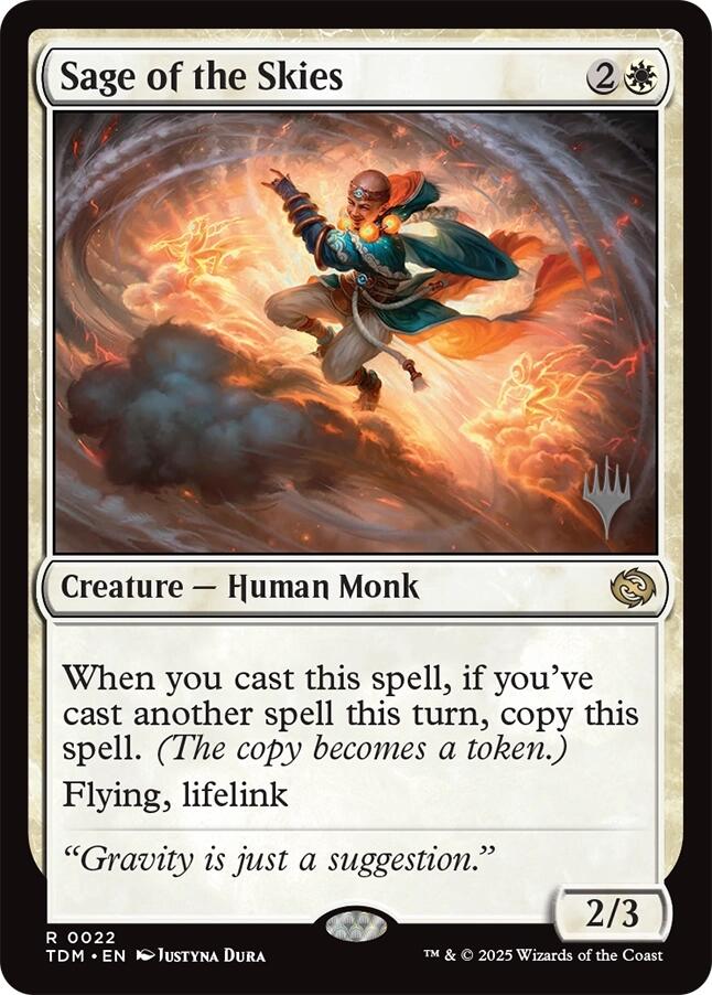 Sage of the Skies [Tarkir: Dragonstorm Promos] [Foil]