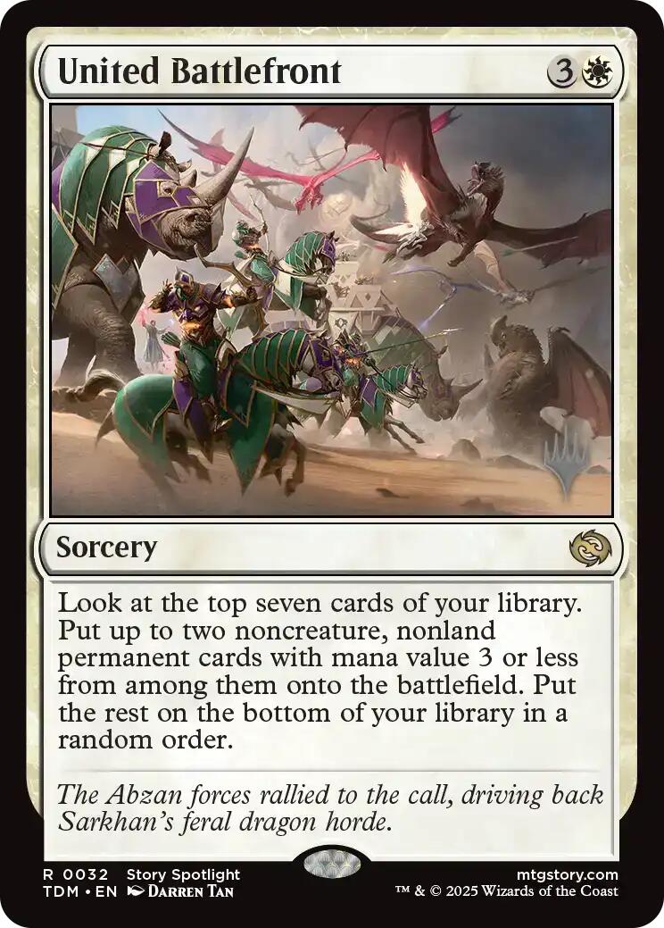 United Battlefront [Tarkir: Dragonstorm Promos] [Foil]