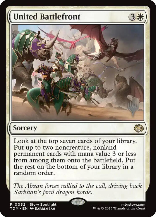 United Battlefront [Tarkir: Dragonstorm Promos] [Foil]