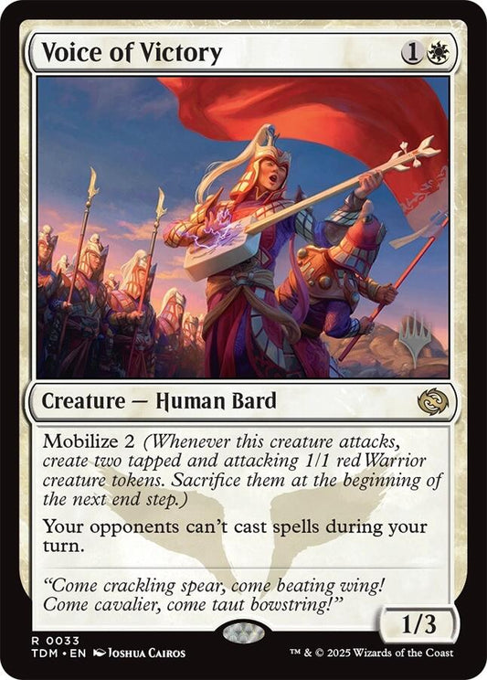 Voice of Victory [Tarkir: Dragonstorm Promos] [Foil]