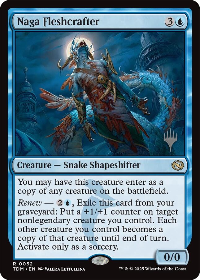 Naga Fleshcrafter [Tarkir: Dragonstorm Promos] [Foil]
