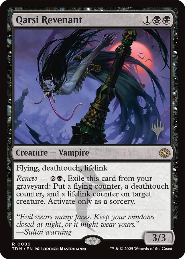 Qarsi Revenant [Tarkir: Dragonstorm Promos] [Foil]