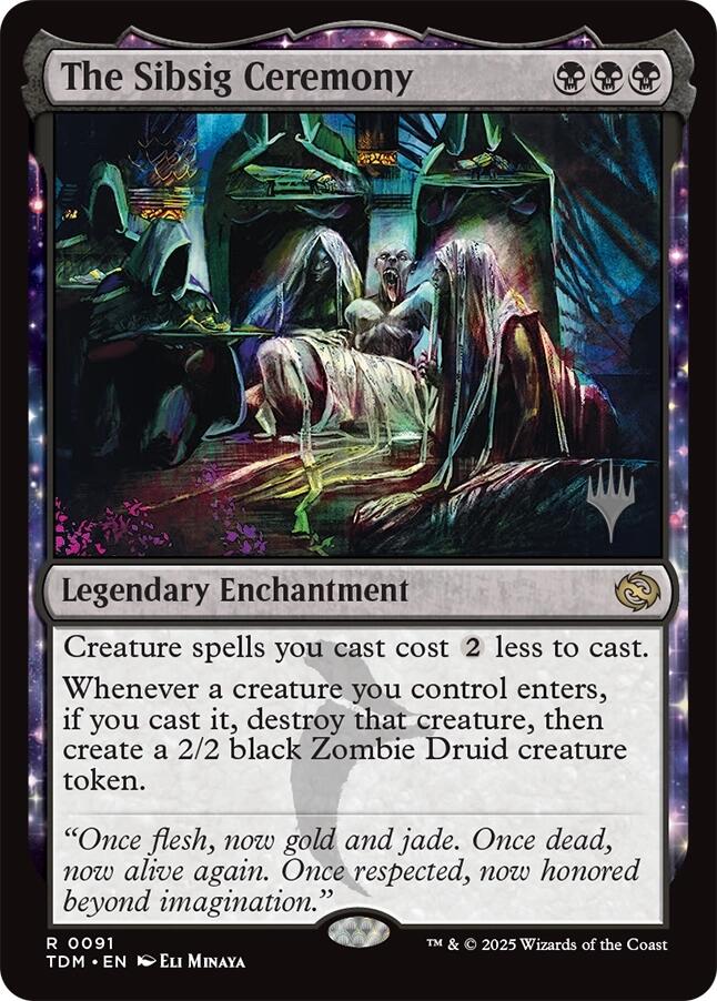 The Sibsig Ceremony [Tarkir: Dragonstorm Promos] [Foil]