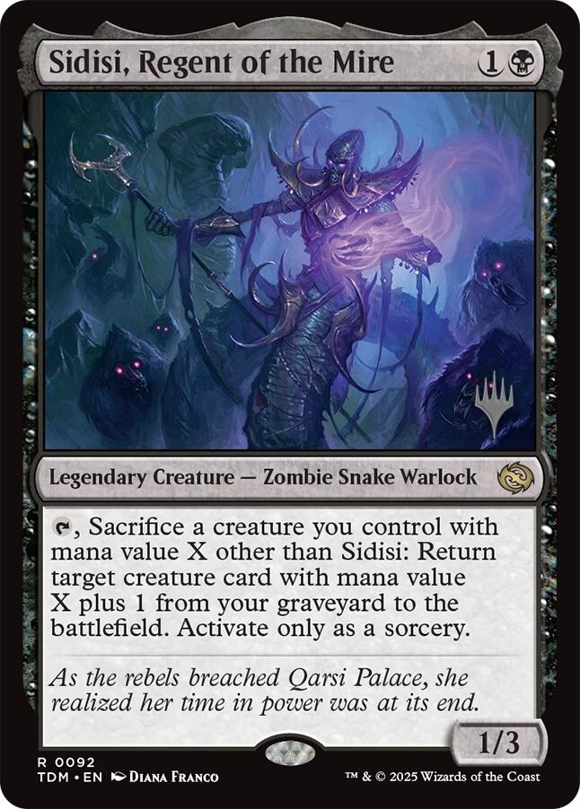 Sidisi, Regent of the Mire [Tarkir: Dragonstorm Promos] [Foil]