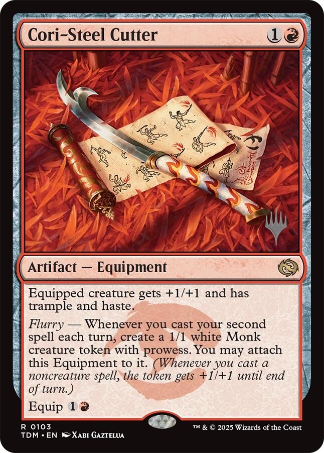 Cori-Steel Cutter [Tarkir: Dragonstorm Promos] [Foil]