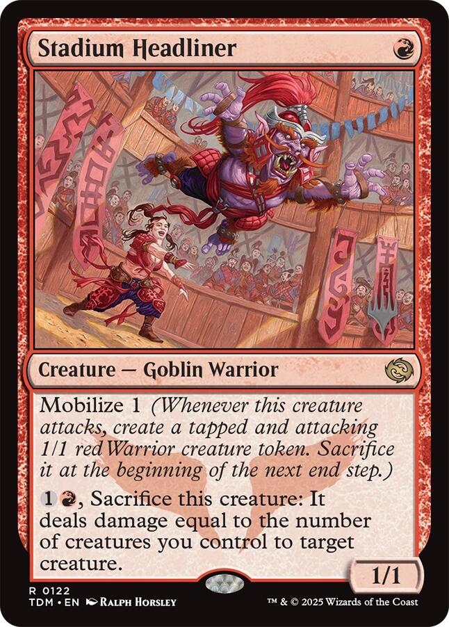Stadium Headliner [Tarkir: Dragonstorm Promos] [Foil]
