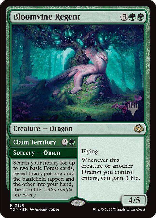 Bloomvine Regent [Tarkir: Dragonstorm Promos] [Foil]