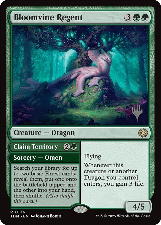 Bloomvine Regent [Tarkir: Dragonstorm Promos] [Foil]